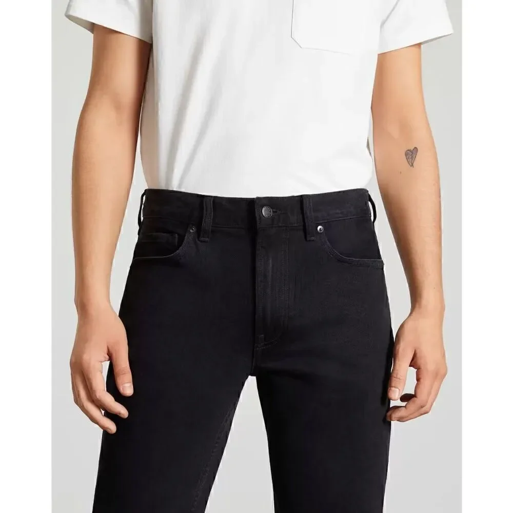 Everlane The Organic Cotton Slim Fit Jean Black Mens Size 28 x 32 NWT